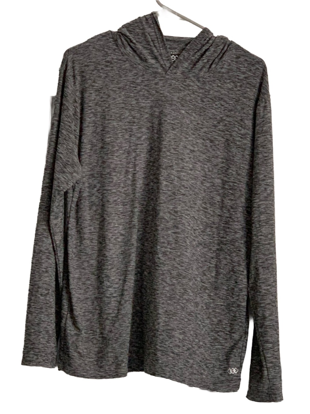 LEG3ND Breathe Men’s Gray Heather Long Sleeve Hoodie Shirt